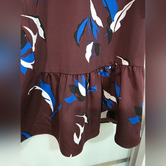 Halogen Floral Ruffle Sleeve Top - Multicolor - Picture 8 of 16